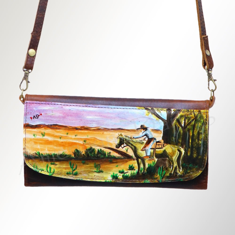 American Darling Wallet Genuine Leather Women Bag Western Handbag Purse
