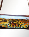 American Darling Wallet Hair on Full Grain Genuine Leather Western Women Bag | Handbag Purse Travel Clutch