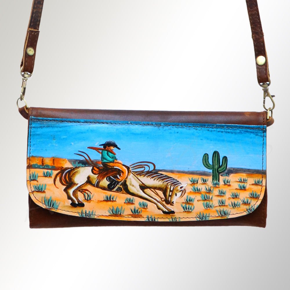 American Darling Wallet Genuine Leather Women Bag Western Handbag Purse
