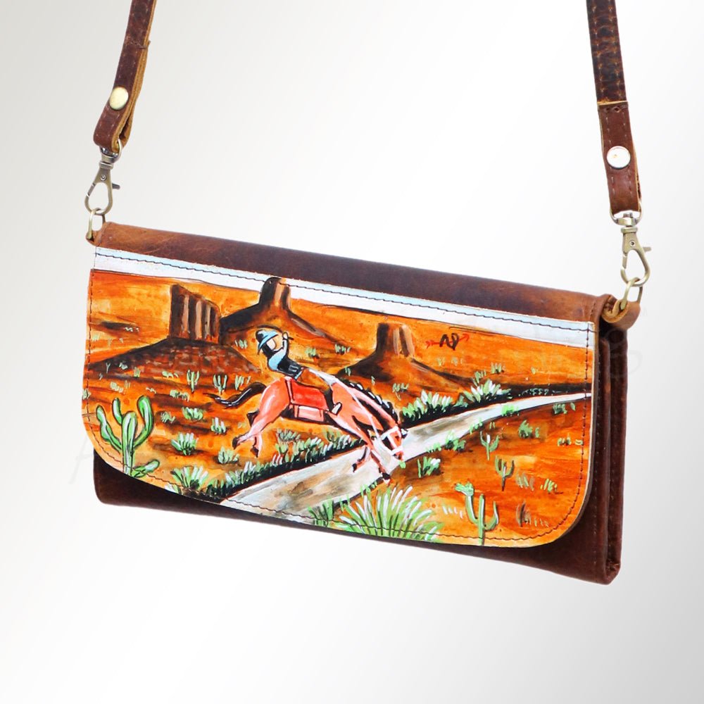 American Darling Wallet Genuine Leather Women Bag Western Handbag Purse