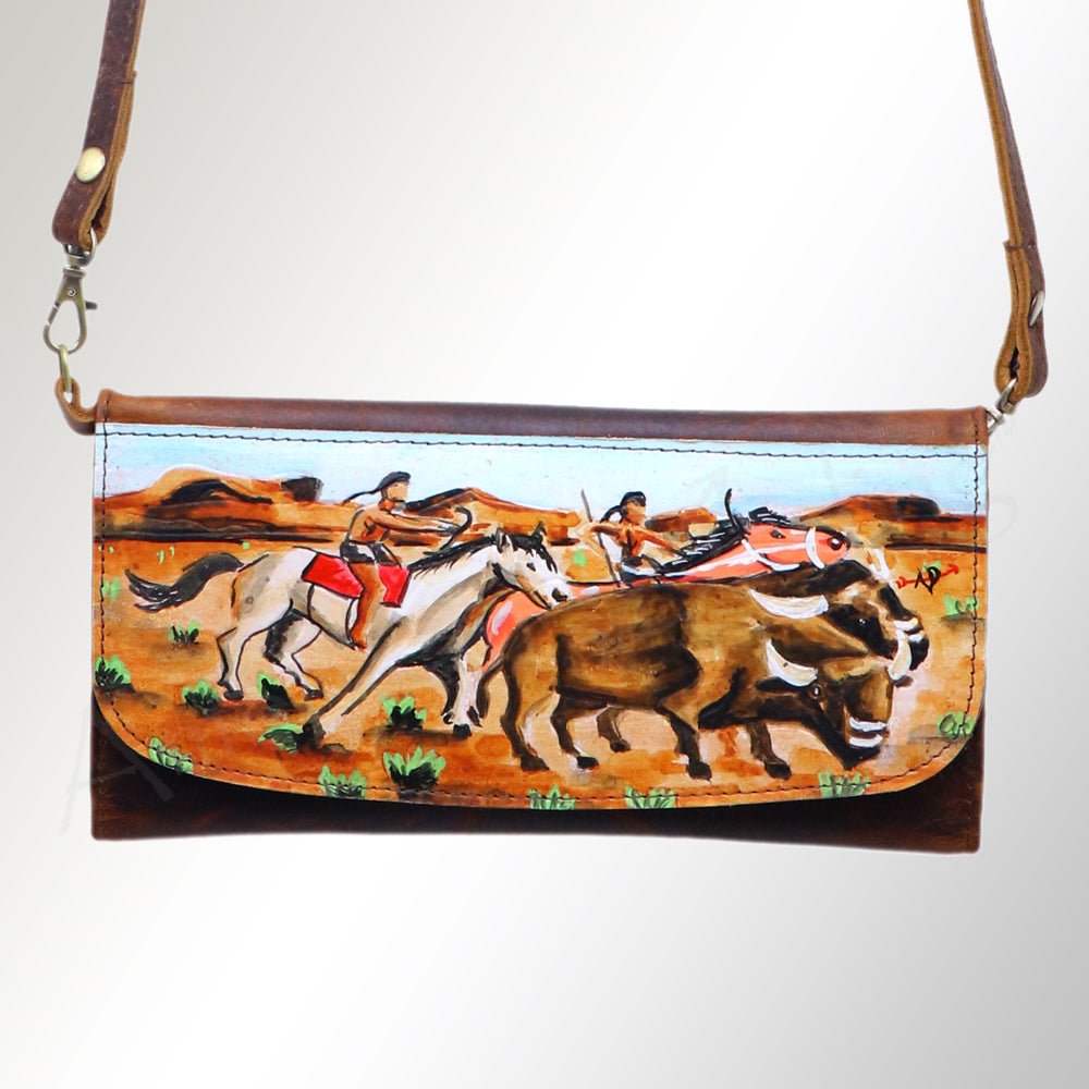 American Darling Wallet Genuine Leather Women Bag Western Handbag Purse