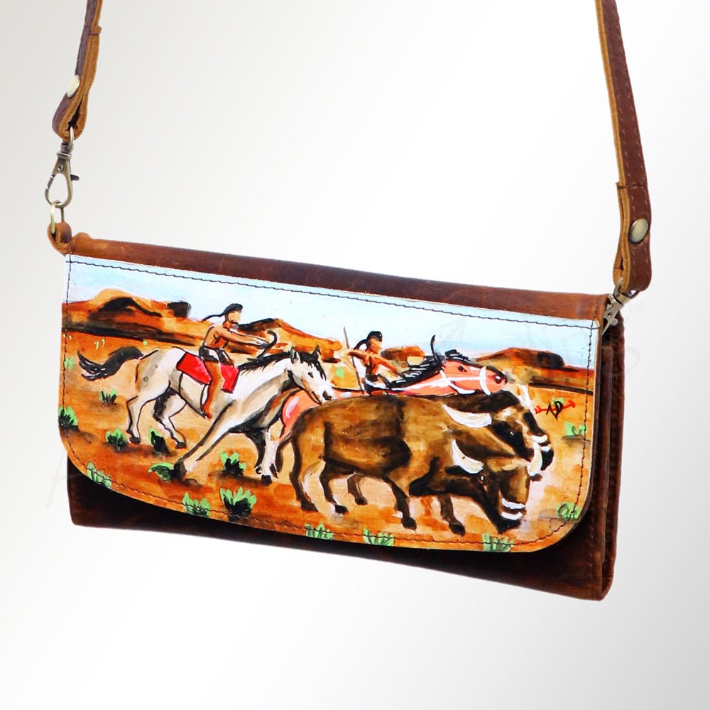 American Darling Wallet Genuine Leather Women Bag Western Handbag Purse