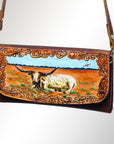American Darling Wallet Hair on Full Grain Genuine Leather Western Women Bag | Handbag Purse Travel Clutch