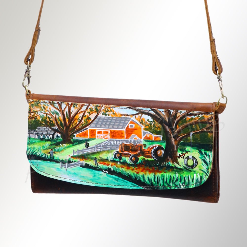 American Darling Wallet Genuine Leather Women Bag Western Handbag Purse