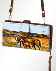 American Darling Wristlet Genuine Leather Women Bag Western Handbag Purse