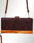 American Darling Wristlet Bag, Hand-Painted Genuine Leather, Western Vegetable Tanned Full Grain Leather Wallet Bag