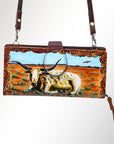 American Darling Wristlet Genuine Leather Women Bag Western Handbag Purse