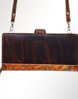 American Darling Wristlet Genuine Leather Women Bag Western Handbag Purse