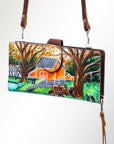 American Darling Wristlet Genuine Leather Women Bag Western Handbag Purse