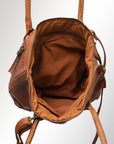 Never Mind Nmbgm116A Tote Vintage Handmade Genuine Cowhide Leather Women Bag Western Handbag Purse