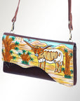 American Darling Small Crossbody Genuine Leather women bag western handbag purse