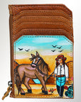 American Darling ADCCM101DR21 Card-Holder Genuine Leather Women Bag Western Handbag Purse