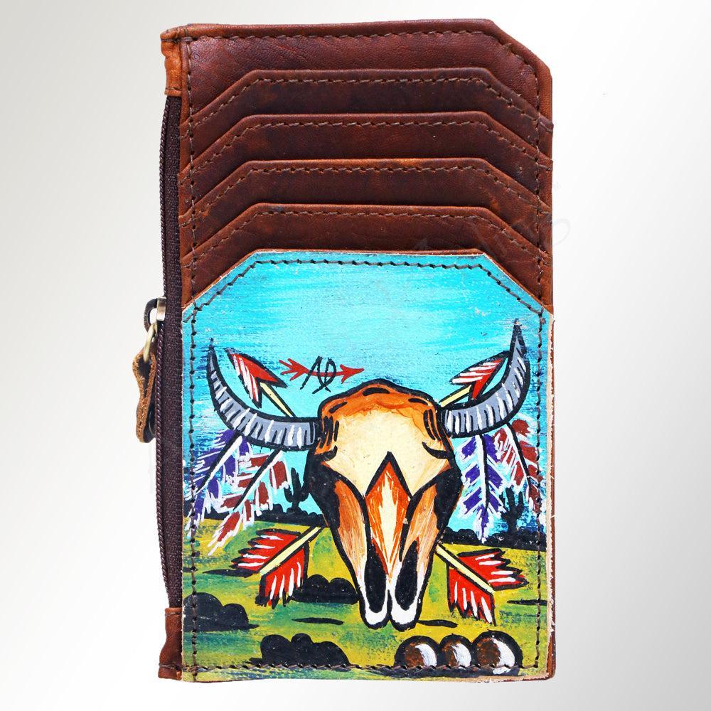 American Darling ADCCM101R20 Card-Holder Genuine Leather Women Bag Western Handbag Purse