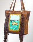 American Darling ADBGM166R36 Tote Genuine Leather women bag western handbag purse