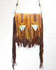 American Darling ADBGM233R22 Crossbody Genuine Leather Women Bag Western Handbag Purse