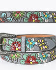 American Darling ADBLF127-L Beautifully Hand Tooled Genuine American Leather Belt Men and  Women