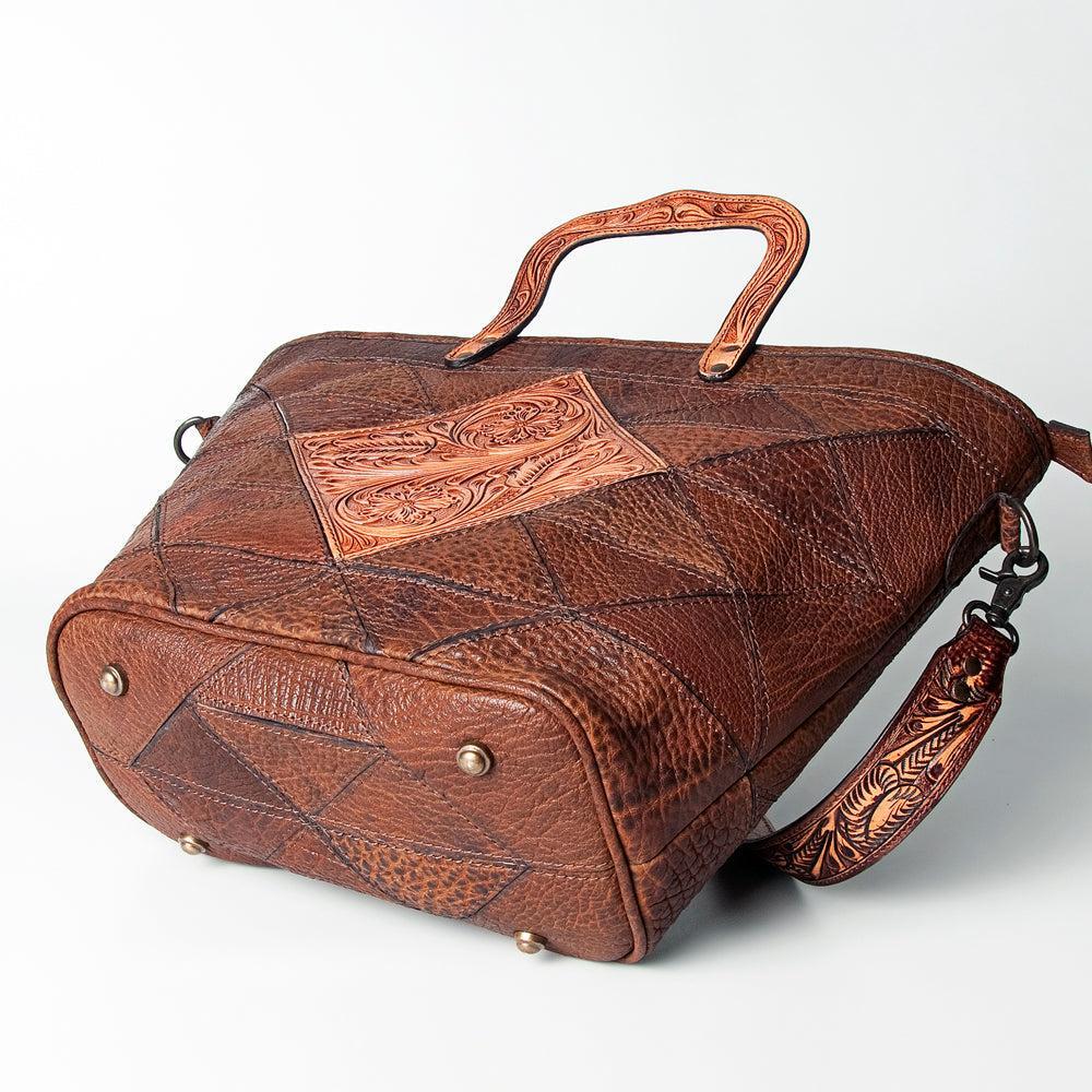 American Darling ADBGZ517 Tote Hand Tooled Genuine Leather Women Bag Western Handbag Purse