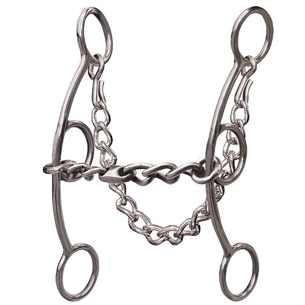 7 in Professionals Choice Snaffle Mouth Derby H. Bit W. Tk. – Hilason