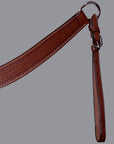Hilason Western Horse Roping Basket Weave Genuine Leather Breast Collar Brown