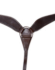 Hilason Western Roping Horse Breast Collar Basket weave Chocolate