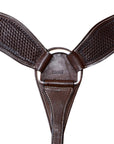 Hilason Western Roping Horse Breast Collar Basket weave Chocolate