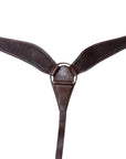 Hilason Western Roping Horse Breast Collar Basket weave Chocolate