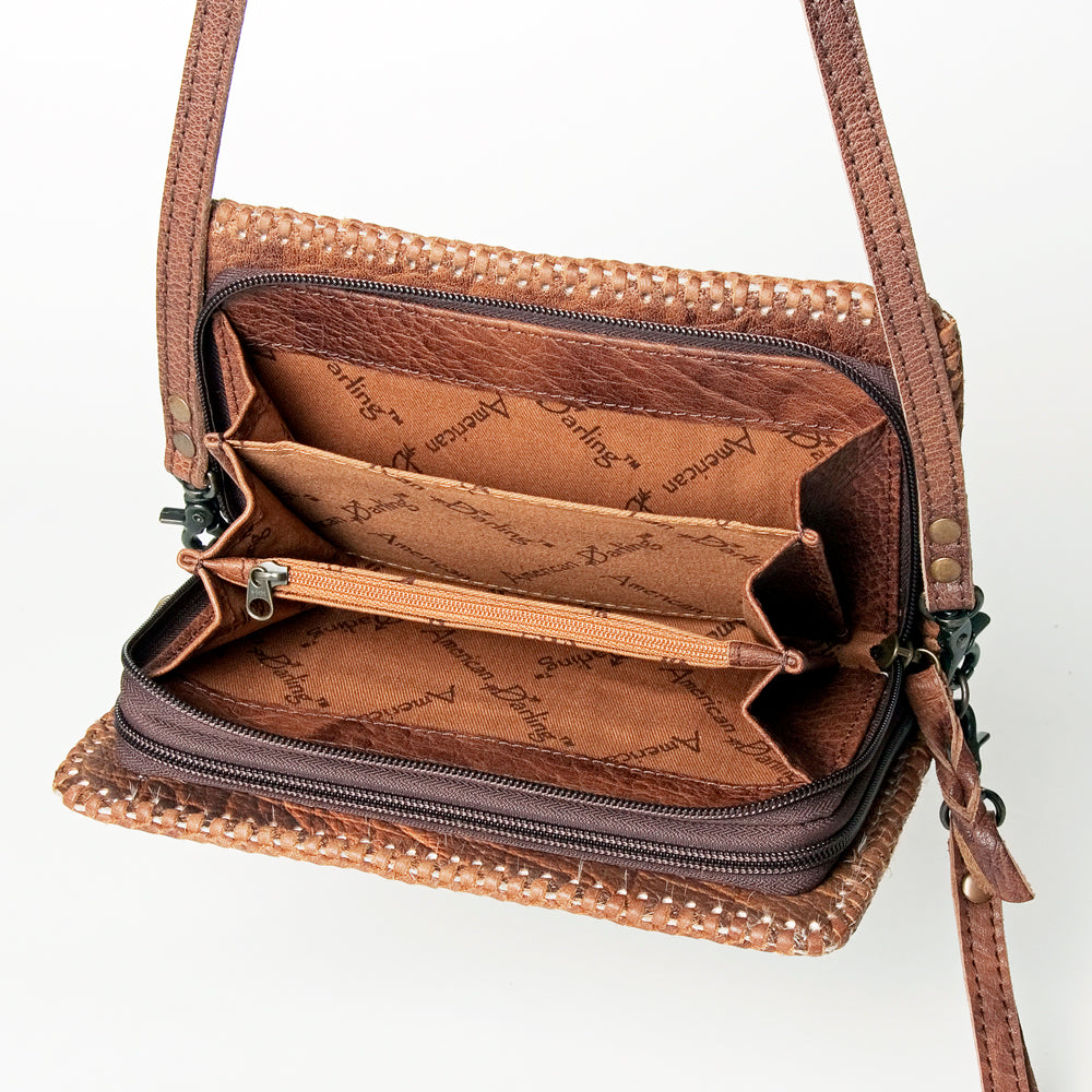 American Darling Organiser Hair On Genuine Leather women bag western handbag purse