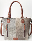 ADBG662BRAH American Darling Hand Tooled Hair On Genuine Leather Women Bag Western Handbag Purse