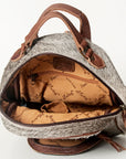 American Darling Hand Tooled Hair On Genuine Leather Women Bag Western Handbag Purse