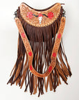 American Darling ADBG523A Hobo Hand Tooled Genuine Leather Women Bag Western Handbag Purse