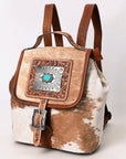 American Darling Hand Tooled Hair On Genuine Leather Women Bag Western Handbag Purse