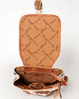 American Darling Hand Tooled Hair On Genuine Leather Women Bag Western Handbag Purse