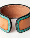 American Darling Bracelet Hand Tooled Carved Genuine Leather Women | Handmade Western Rustic
