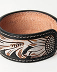 American Darling ADBRF163 Hand tooled carved Genuine Leather Bracelet women