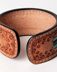 American Darling Bracelet Hand Tooled Carved Genuine Leather Women | Handmade Western Rustic