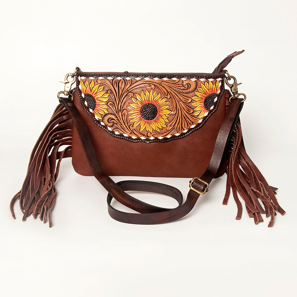 American Darling ADBGA156A Small Crossbody Hand Tooled Genuine Leather women bag western handbag purse