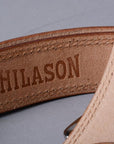 HILASON Western Genuine Leather Belt for Men Women Cowboy Cowgirl Handmade Unisex Full Grain Heavy Duty Tooled Belt for Jeans