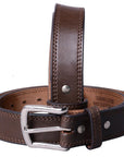 HILASON Western Genuine Leather Belt for Men Women Cowboy Cowgirl Handmade Unisex Full Grain Heavy Duty Tooled Belt for Jeans