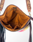 ADBGZ271 American Darling Hand Tooled Saddle Blanket Genuine Leather Women Bag Western Handbag Purse