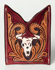 American Darling ADCCF106 Card-Holder Hand Tooled Genuine Leather Women Bag Western Handbag Purse
