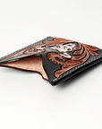 American Darling ADCCF107 Card-Holder Hand Tooled Genuine Leather Women Bag Western Handbag Purse