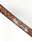 American Darling Western Horse Genuine Leather Breast Collar Brown