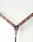 American Darling Western Horse Genuine Leather Breast Collar Brown
