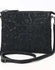 American Darling Western Small Crossbody Bag – Genuine Hair-On Cowhide Leather with Fringes, Adjustable Strap, Handcrafted in Texas