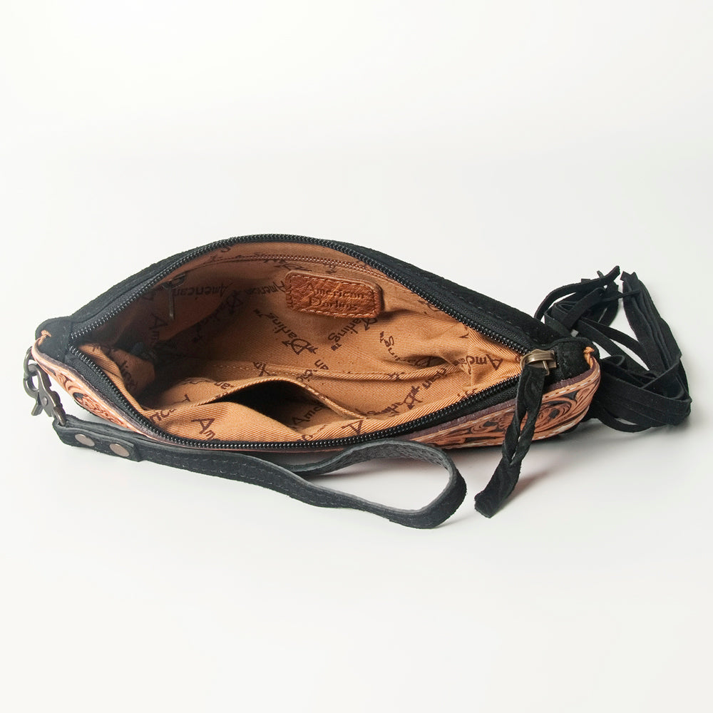 American Darling Wristlet Hand Tooled Embossed Genuine Leather Western Women Bag | Handbag Purse | Women Wristlet Purse | Wristlet Purse | Travel Wristlet Purse | Leather Wristlet Purse | Clutch Wristlet Purse