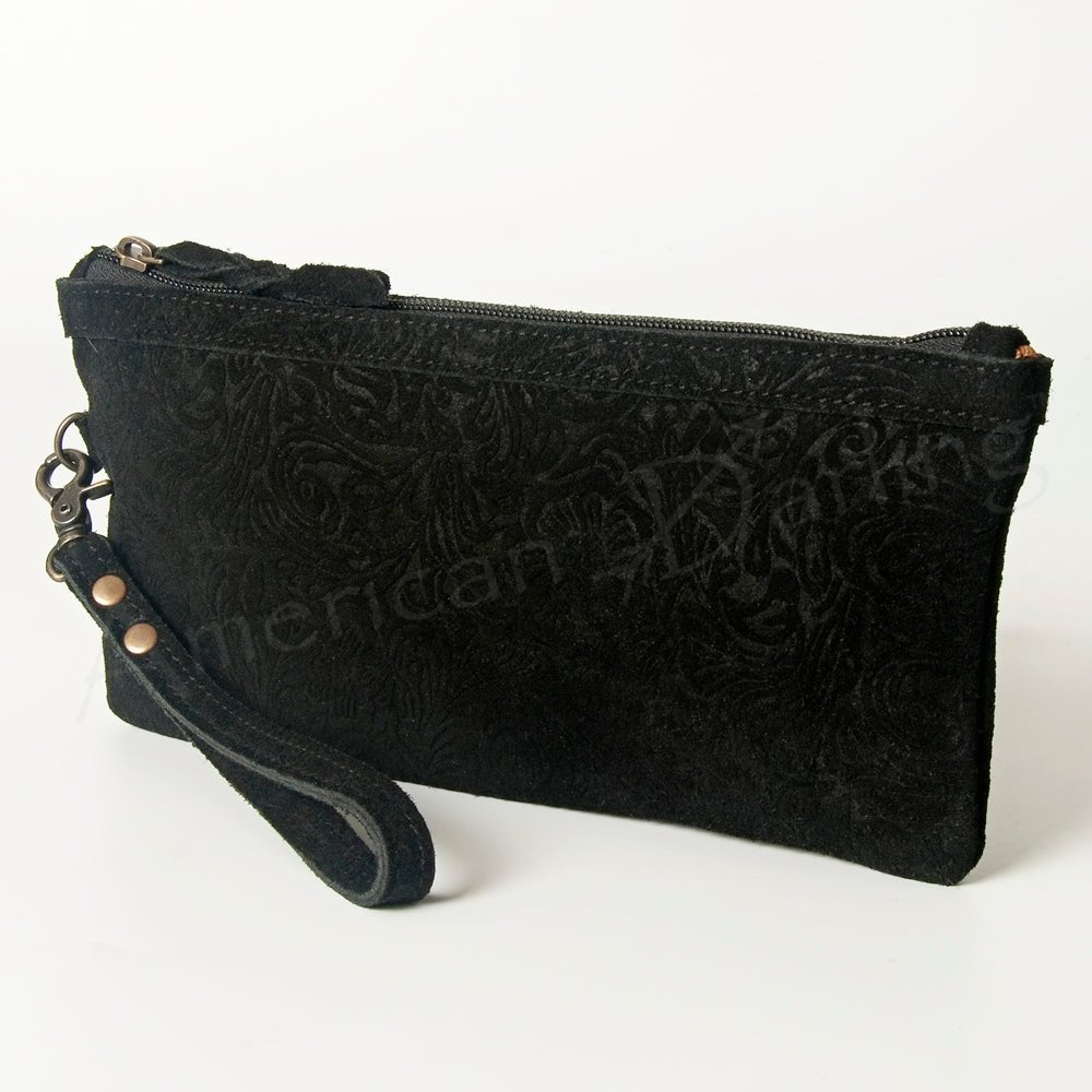 American Darling Wristlet Genuine Leather Women Bag W. Handbag Purse –