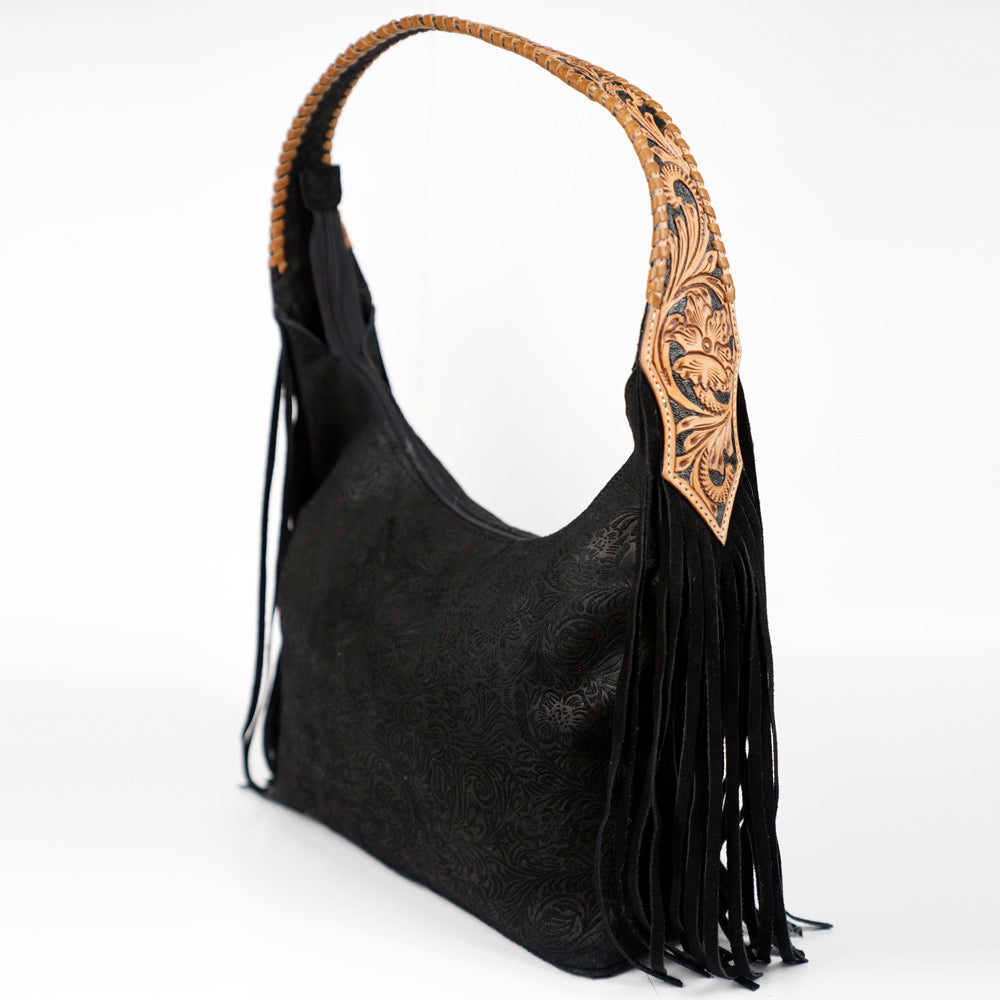 Hobo Hair On Saddle Blanket Genuine Leather Western Bag For Women