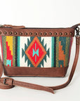 American Darling Saddle Blanket Genuine Leather Women Bag Western Handbag Purse