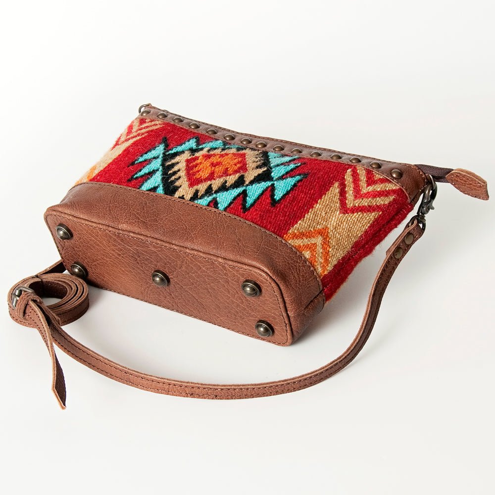 American Darling Saddle Blanket Genuine Leather Women Bag Western Handbag Purse