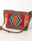 American Darling Saddle Blanket Genuine Leather Women Bag Western Handbag Purse